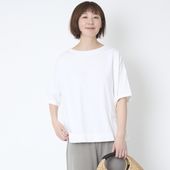 DAYS/5分袖ボートネックプルオーバー